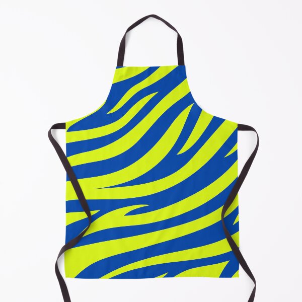 Item preview, Modern Graphic Zebra Print Pattern | Blue & Chartreuse designed and sold by Frohyou.