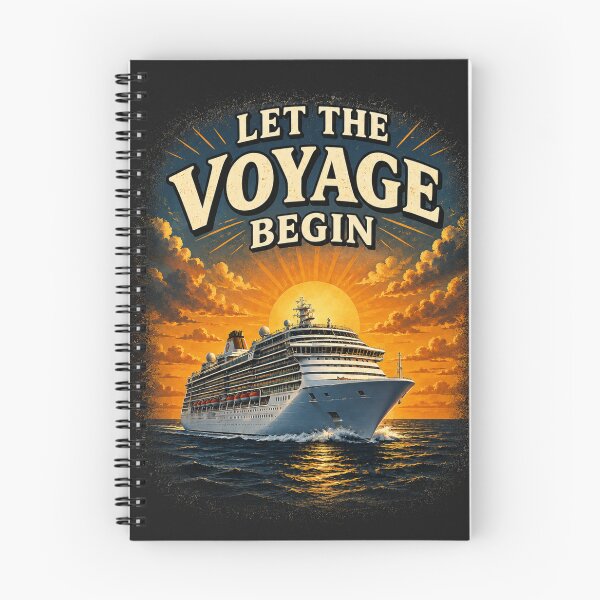 Item preview, Cruise Ship Sunset Travel Adventure Design - Let The Voyage Begin designed and sold by Alpine-Ink.