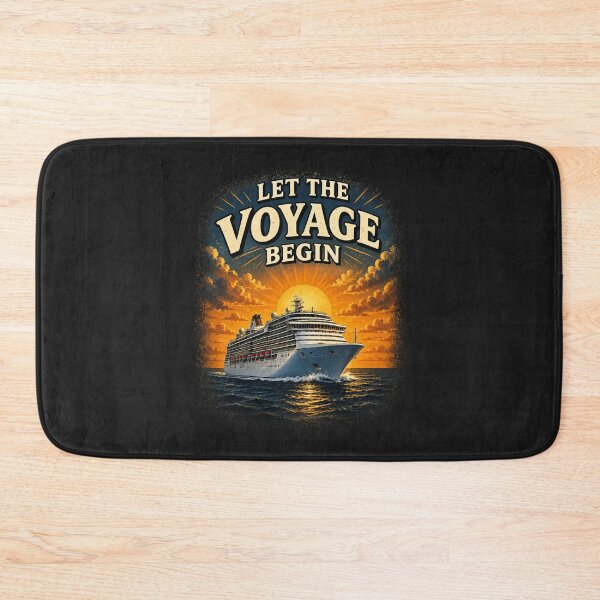 Item preview, Cruise Ship Sunset Travel Adventure Design - Let The Voyage Begin designed and sold by Alpine-Ink.