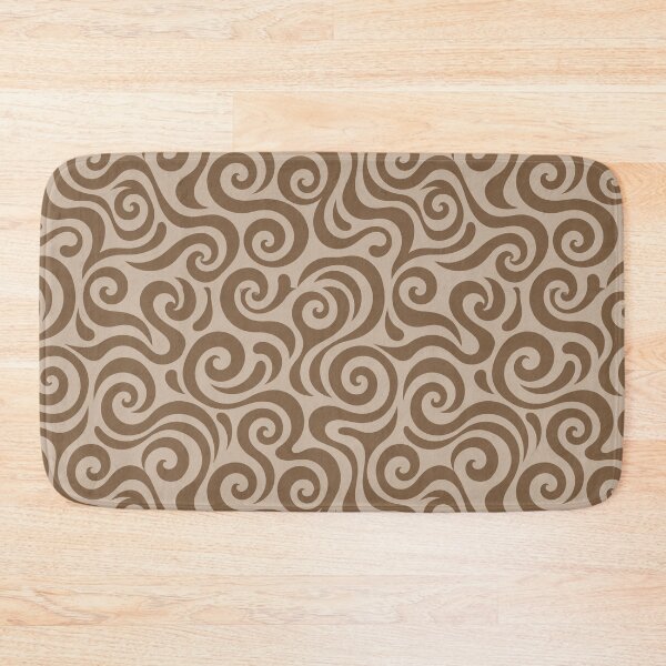 Item preview, Brown swirl pattern designed and sold by RishabhArts1.