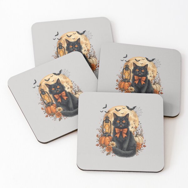 Item preview, SPOOKY BLACK CAT designed and sold by BKDIGITALSHOP.