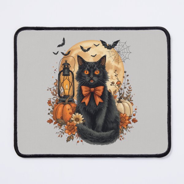 Item preview, SPOOKY BLACK CAT designed and sold by BKDIGITALSHOP.