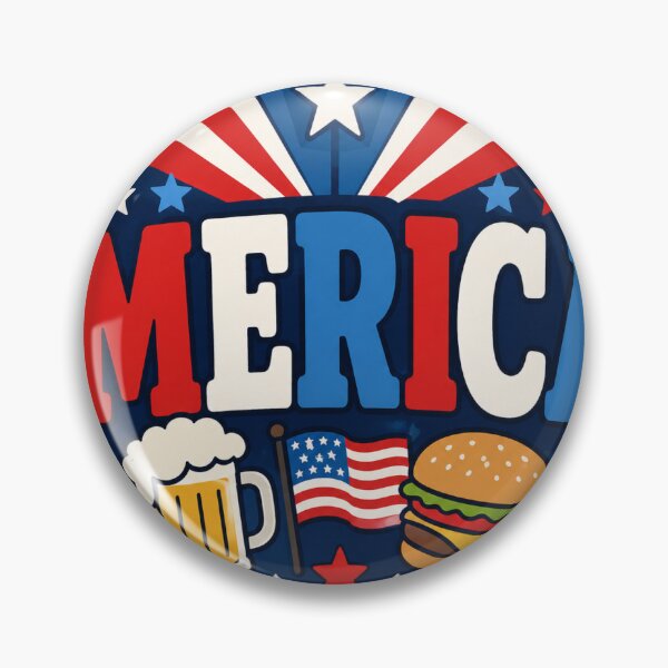 Item preview, Merica Sticker designed and sold by RedRubyBubble.