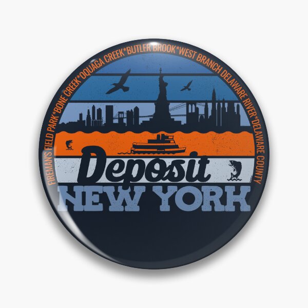 Item preview, Deposit New York Sunset Retro Vintage Local Pride Logo designed and sold by CRHPOD20.