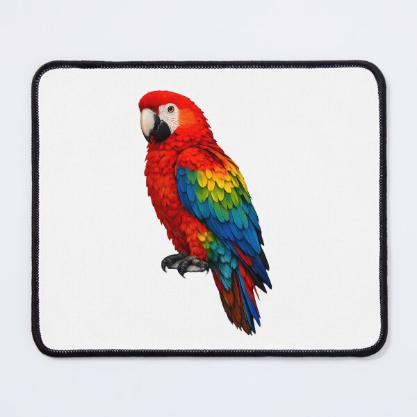 Item preview, Vibrant Scarlet Macaw Parrot Portrait designed and sold by AmirArtisanVibe.