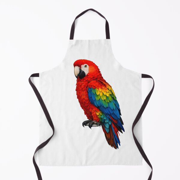 Item preview, Vibrant Scarlet Macaw Parrot Portrait designed and sold by AmirArtisanVibe.