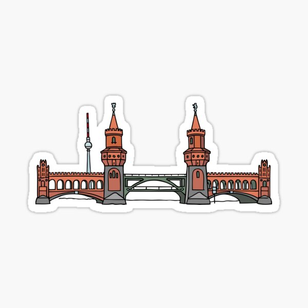 Artikel-Vorschau von Oberbaumbrücke in Berlin, designt und verkauft von Berlin-T-Shirt.