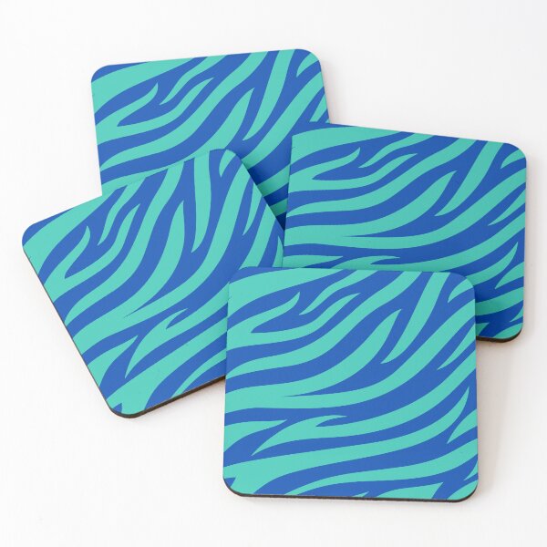 Item preview, Modern Graphic Zebra Print Pattern | Blue & Teal designed and sold by Frohyou.
