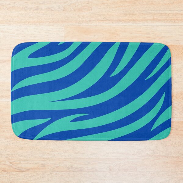 Item preview, Modern Graphic Zebra Print Pattern | Blue & Teal designed and sold by Frohyou.