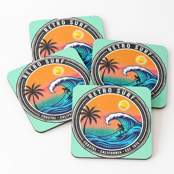 Item preview, Retro Surf | Circular Surfer Sunset Design designed and sold by AstronautMerch.
