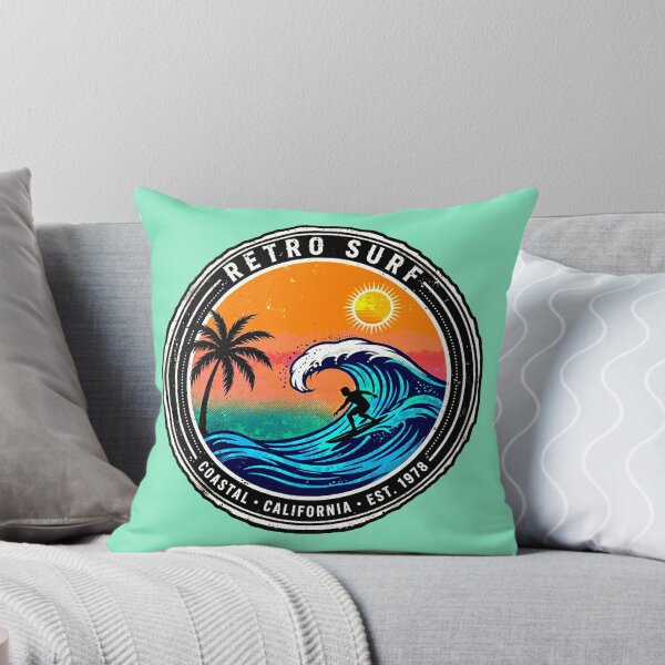 Item preview, Retro Surf | Circular Surfer Sunset Design designed and sold by AstronautMerch.