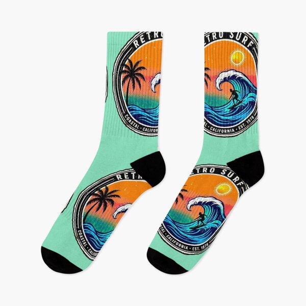 Item preview, Retro Surf | Circular Surfer Sunset Design designed and sold by AstronautMerch.
