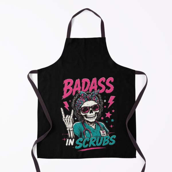 Item preview, Fierce Nurse Skeleton in Scrubs Design designed and sold by markymaarty.