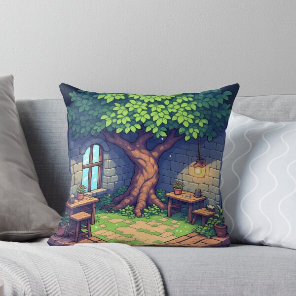 Item preview, Pixel-loving orchard with a cozy seating area designed and sold by Mianku | Für das Leben.