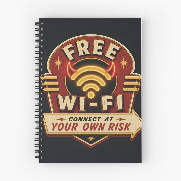 Item preview, Free Wifi Connect At Your Own Risk Funny Cybersecurity designed and sold by ThirdShiftLab.