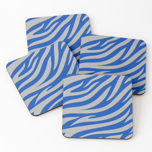 Item preview, Modern Graphic Zebra Print Pattern | Blue & Gray designed and sold by Frohyou.