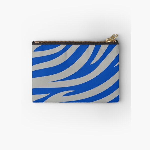 Item preview, Modern Graphic Zebra Print Pattern | Blue & Gray designed and sold by Frohyou.