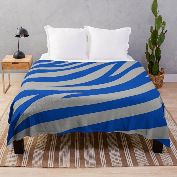 Item preview, Modern Graphic Zebra Print Pattern | Blue & Gray designed and sold by Frohyou.