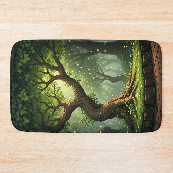 Item preview, A pixelated world treehouse with cozy seating. designed and sold by Mianku | Für das Leben.