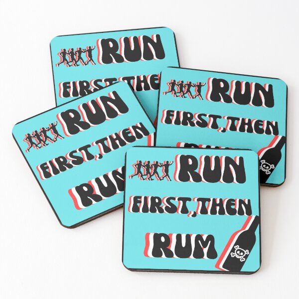 Item preview, Run first, then rum. designed and sold by SombreroDoodles.