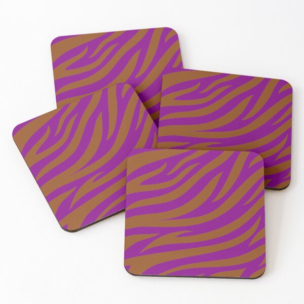 Item preview, Modern Graphic Zebra Print Pattern | Purple & Brown designed and sold by Frohyou.