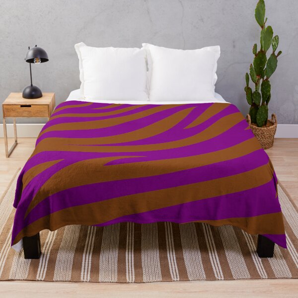 Item preview, Modern Graphic Zebra Print Pattern | Purple & Brown designed and sold by Frohyou.