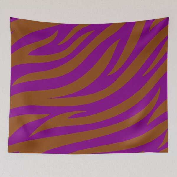 Item preview, Modern Graphic Zebra Print Pattern | Purple & Brown designed and sold by Frohyou.