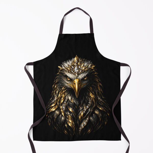 Item preview, Regal Eagle Sovereign – Black & Gold Bird Art designed and sold by TheLumina.