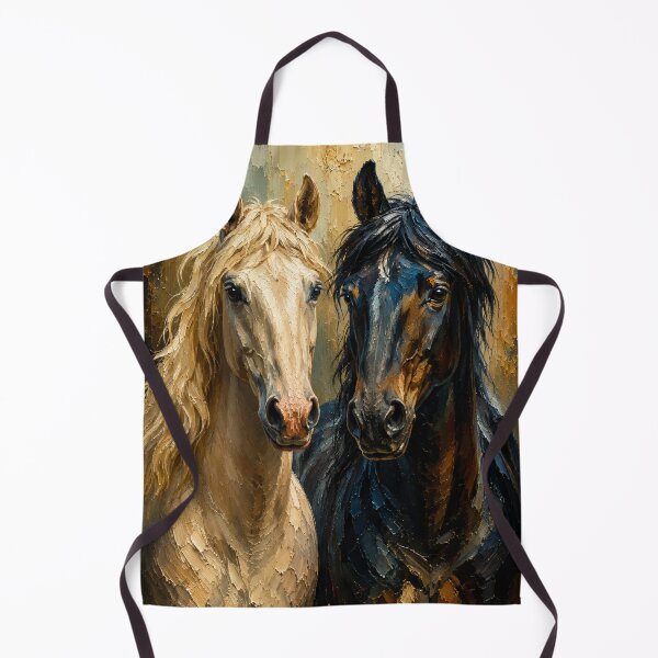 Item preview, Harmonious contrast of light and dark horses designed and sold by RawEdgeStudios.