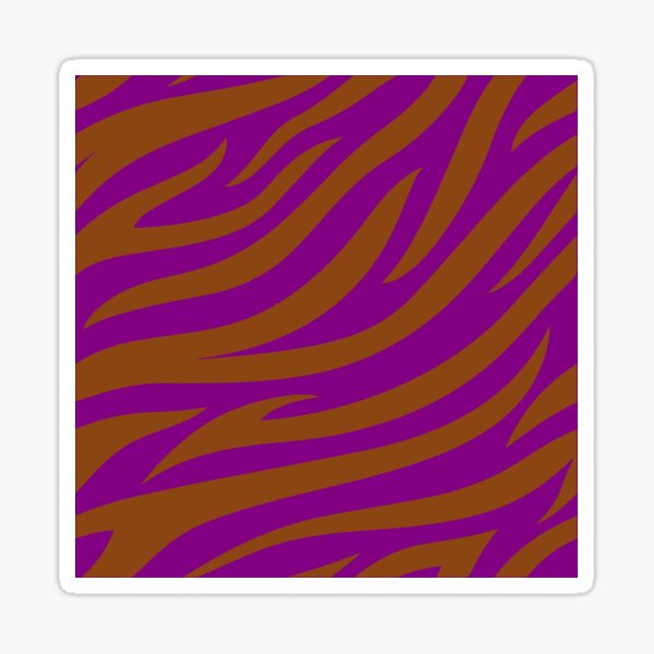 Item preview, Modern Graphic Zebra Print Pattern | Purple & Brown designed and sold by Frohyou.