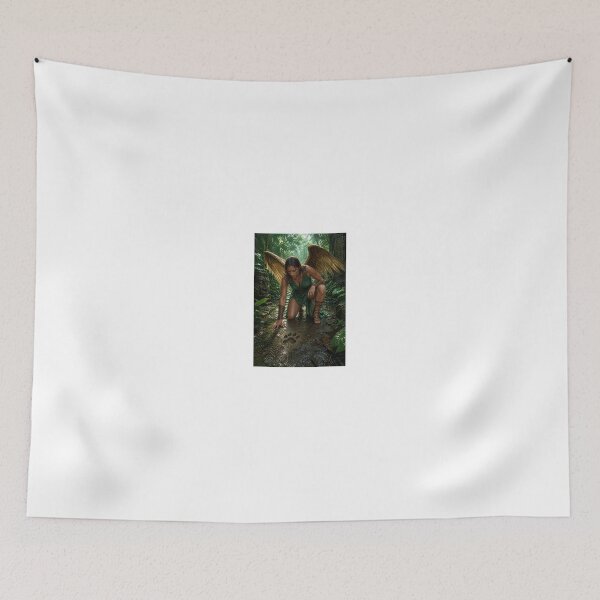 Item preview, Angel with jaguar paw print in jungle designed and sold by CathryneDelamort.