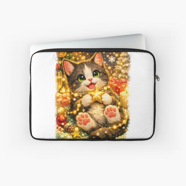 Item preview, Star Hug — Holiday Cat designed and sold by ANNART1602.