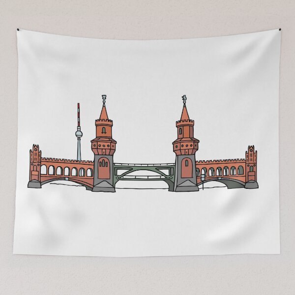 Item preview, Oberbaum Bridge in Berlin designed and sold by Berlin-T-Shirt.