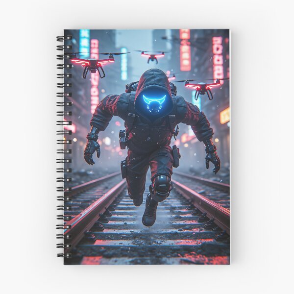 Item preview, Cyberpunk Runner in the neon lights of the city designed and sold by Mianku | Für das Leben.