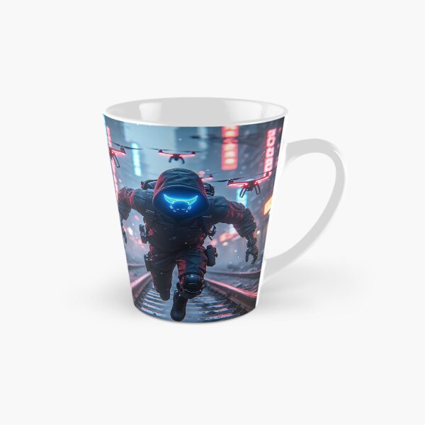 Item preview, Cyberpunk Runner in the neon lights of the city designed and sold by Mianku | Für das Leben.