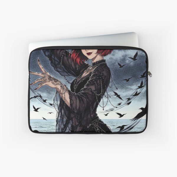 Item preview, Gothic Raven Witch Dark Anime Aesthetic Art designed and sold by Hen-C-Art.