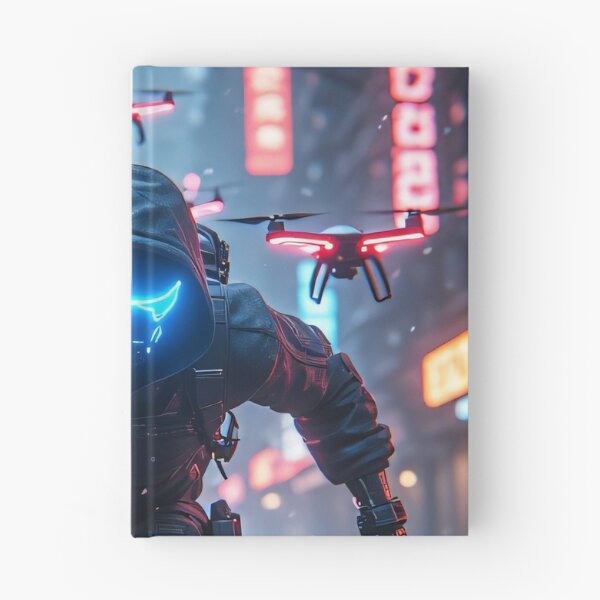 Item preview, Cyberpunk Runner in the neon lights of the city designed and sold by Mianku | Für das Leben.