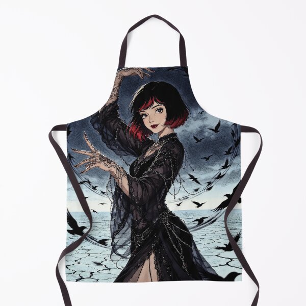 Item preview, Gothic Raven Witch Dark Anime Aesthetic Art designed and sold by Hen-C-Art.
