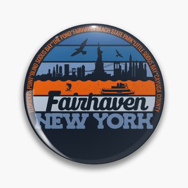Item preview, Fairhaven New York Sunset Retro Vintage Local Pride Logo designed and sold by CRHPOD20.