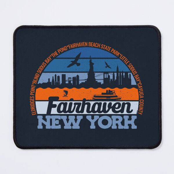 Item preview, Fairhaven New York Sunset Retro Vintage Local Pride Logo designed and sold by CRHPOD20.