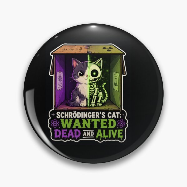 Item preview, Schrödinger’s Cat Wanted Dead and Alive – Funny Quantum Physics Cat designed and sold by LuxeBuzz.