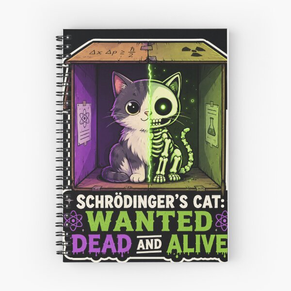 Item preview, Schrödinger’s Cat Wanted Dead and Alive – Funny Quantum Physics Cat designed and sold by LuxeBuzz.