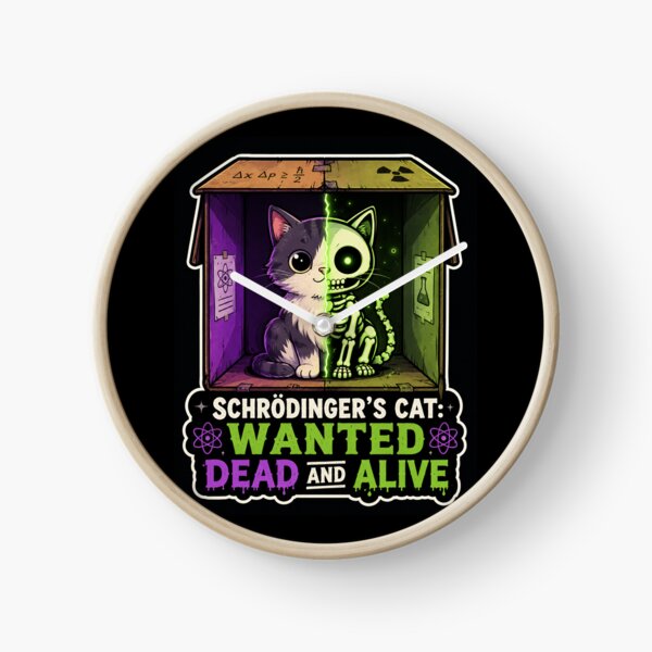 Item preview, Schrödinger’s Cat Wanted Dead and Alive – Funny Quantum Physics Cat designed and sold by LuxeBuzz.