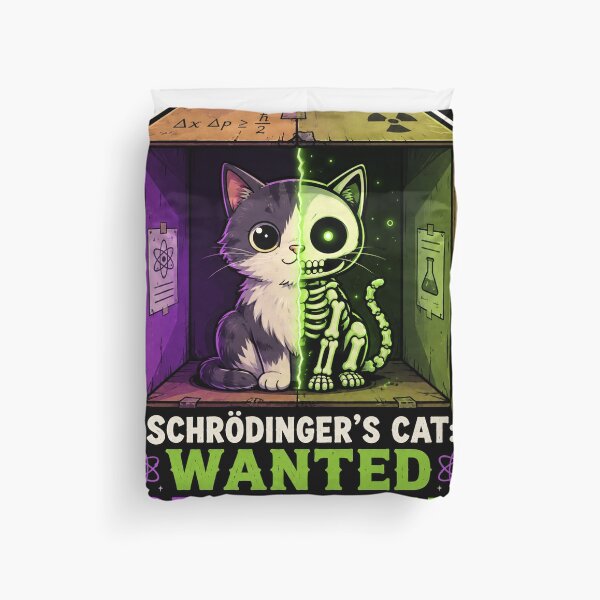 Item preview, Schrödinger’s Cat Wanted Dead and Alive – Funny Quantum Physics Cat designed and sold by LuxeBuzz.