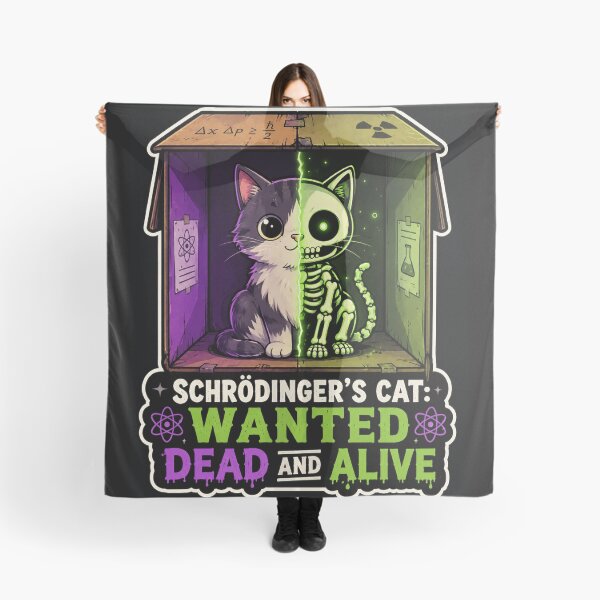 Item preview, Schrödinger’s Cat Wanted Dead and Alive – Funny Quantum Physics Cat designed and sold by LuxeBuzz.