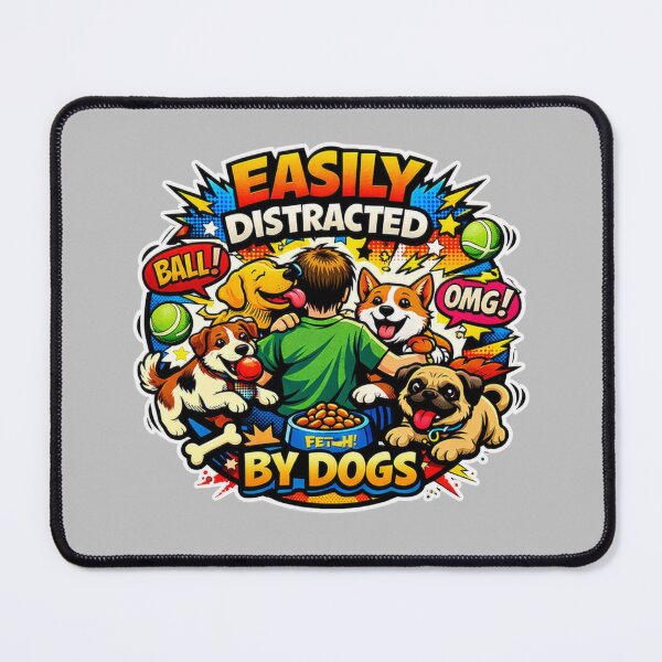 Item preview, Distracted by dogs designed and sold by BradleyBee.