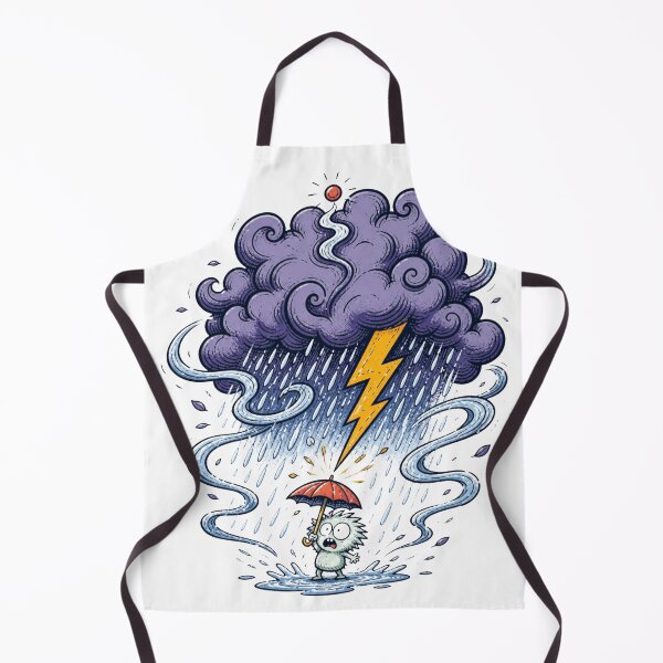 Item preview, Overwhelmed Sticker Tiny Problem Giant Storm Humor designed and sold by AzottoShop.