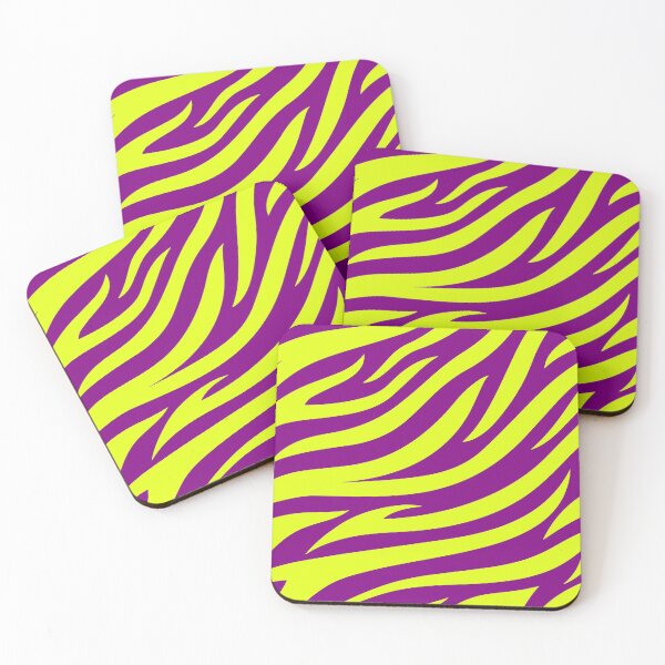 Item preview, Modern Graphic Zebra Print Pattern | Purple & Chartreuse designed and sold by Frohyou.