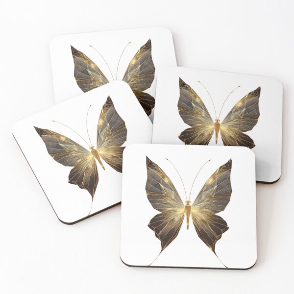 Item preview, Golden Glowing Butterfly Elegant Wing Art  designed and sold by LC&LCPlatform.