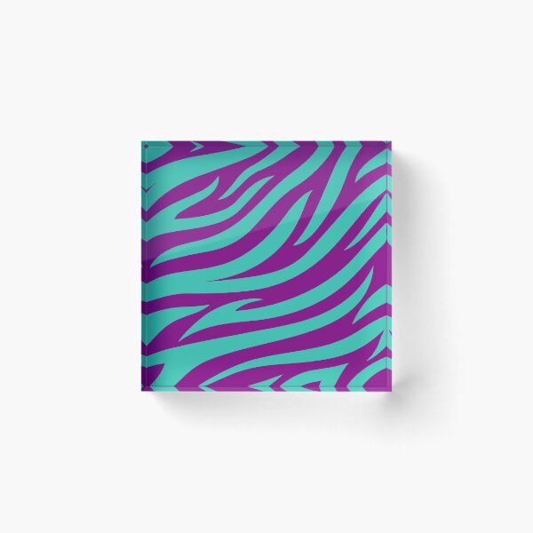 Item preview, Modern Graphic Zebra Print Pattern | Purple & Teal designed and sold by Frohyou.